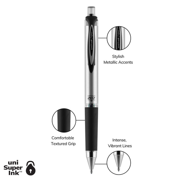 Amazon.com: Uni-Ball 207 Impact RT Retractable Gel