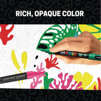 POSCA® 16 Count Paint Marker Kit, Featuring 3M Fine Tips, rich, opaque color, 71784