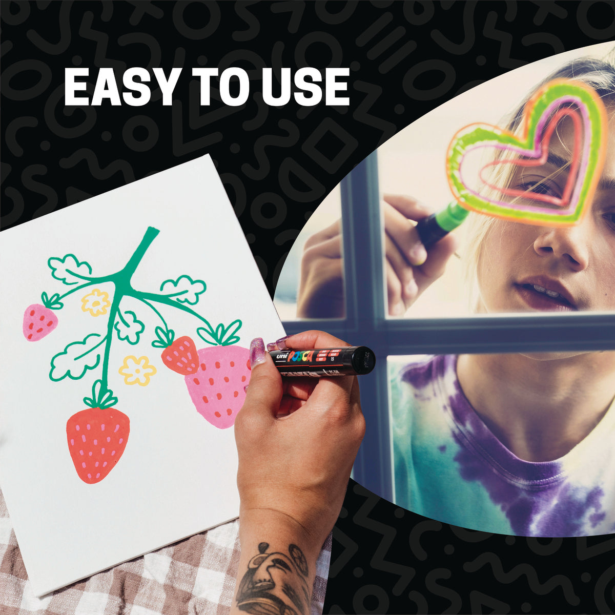 POSCA® Artist Signature 62 Count Kit, Featuring 8 Tip Sizes and Fan-Favorite Colors, 70693 easy to use