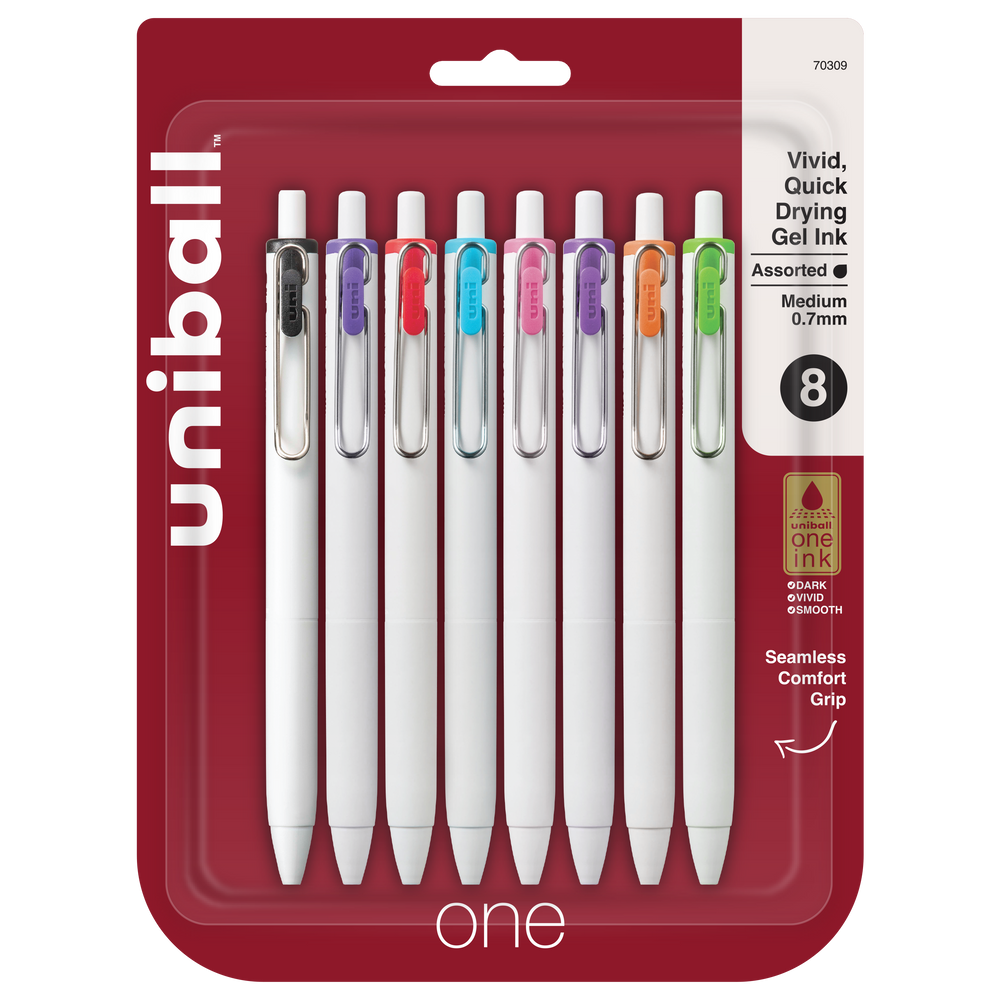 uniball™ ONE, Gel Pen, White Barrel