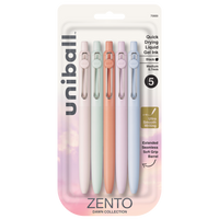 uniball™ Zento, 0.7 mm, Liquid Gel Ink Retractable Pens
