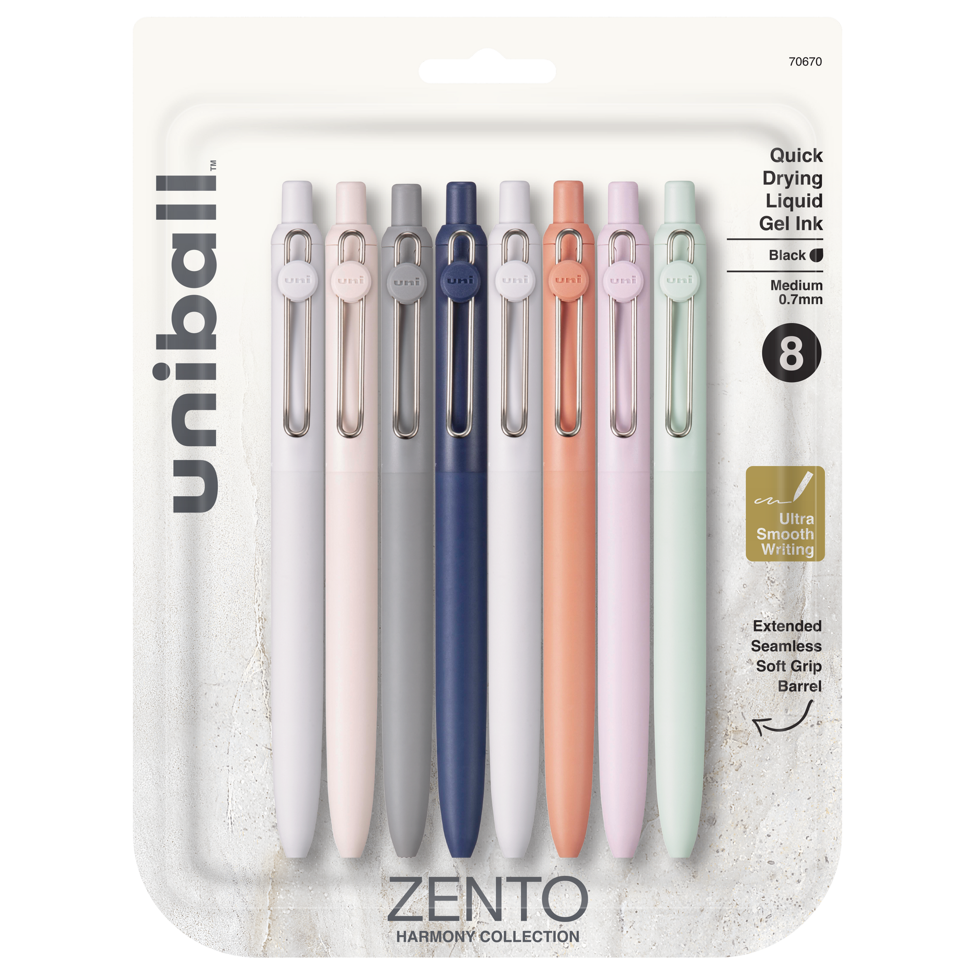 uniball™ Zento, 0.7 mm, Liquid Gel Ink Retractable Pens