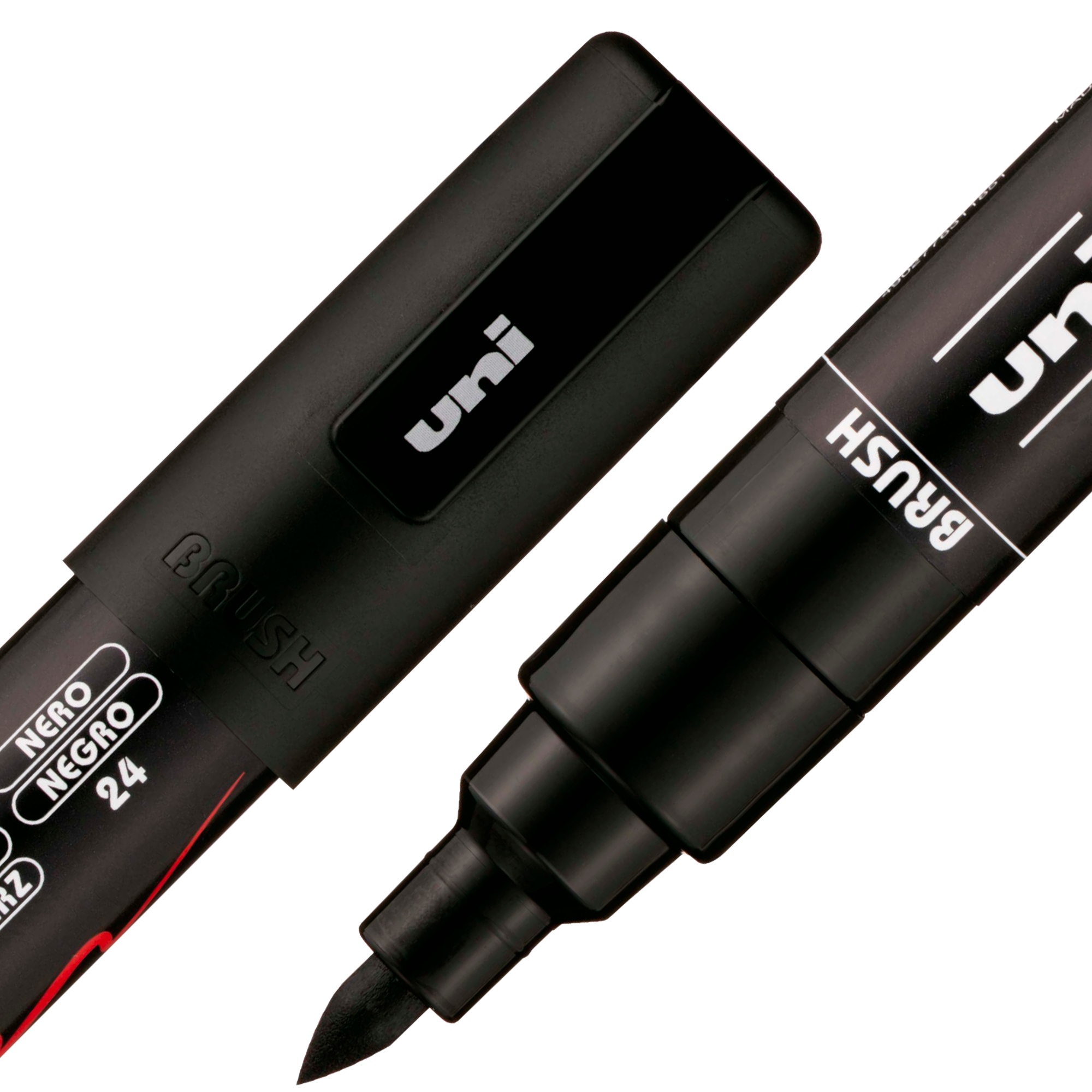 uni® POSCA® PC-5BR, Water-Based Brush Tip Paint Markers (8 Pack)