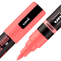 uni® POSCA® PC-5BR, Water-Based Paint Brush Tip Markers (16 Pack)