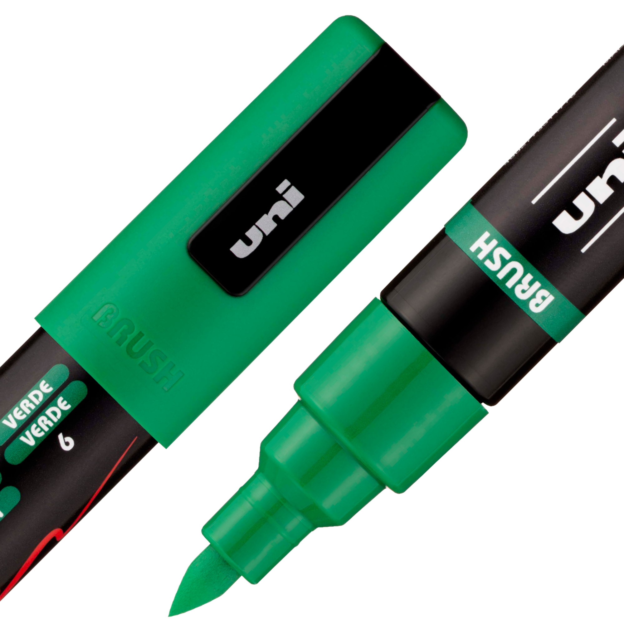 uni® POSCA® PC-5BR, Water-Based Paint Brush Tip Markers (16 Pack)
