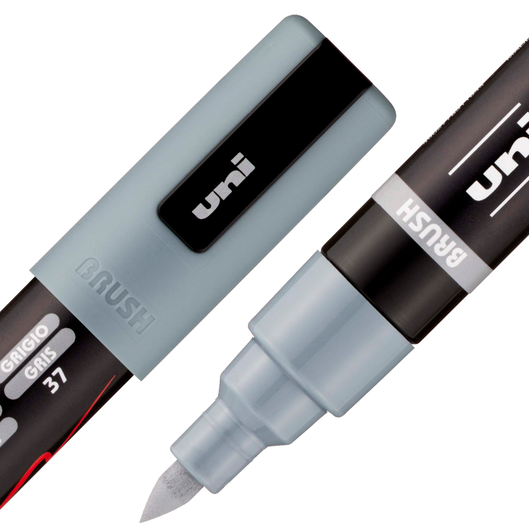 uni® POSCA® PC-5BR, Water-Based Paint Brush Tip Markers (16 Pack)