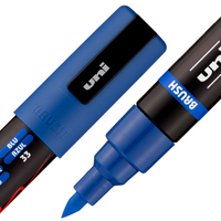 uni® POSCA® PC-5BR, Water-Based Paint Brush Tip Markers (16 Pack)