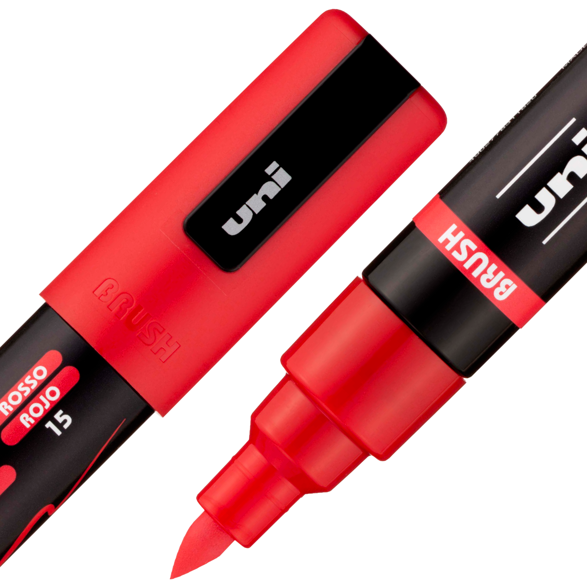 uni® POSCA® PC-5BR, Water-Based Paint Brush Tip Markers (16 Pack)