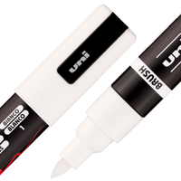 uni® POSCA® PC-5BR, Water-Based Paint Brush Tip Markers (16 Pack)