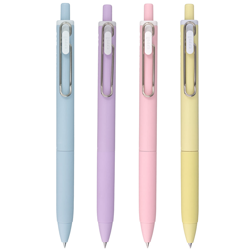 uniball™ ONE, Gel Pen, 0.5mm, Black, 4 Count, Macaron Colors
