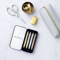 uniball™ One P Exclusive 4 Count Tin with Banana, Peach, Mint and Coffee Barrel Colors