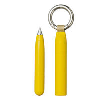 uniball™ &knot, Ballpoint Pen, Yellow,  Pen Tip with Carabiner Top, 353037000
