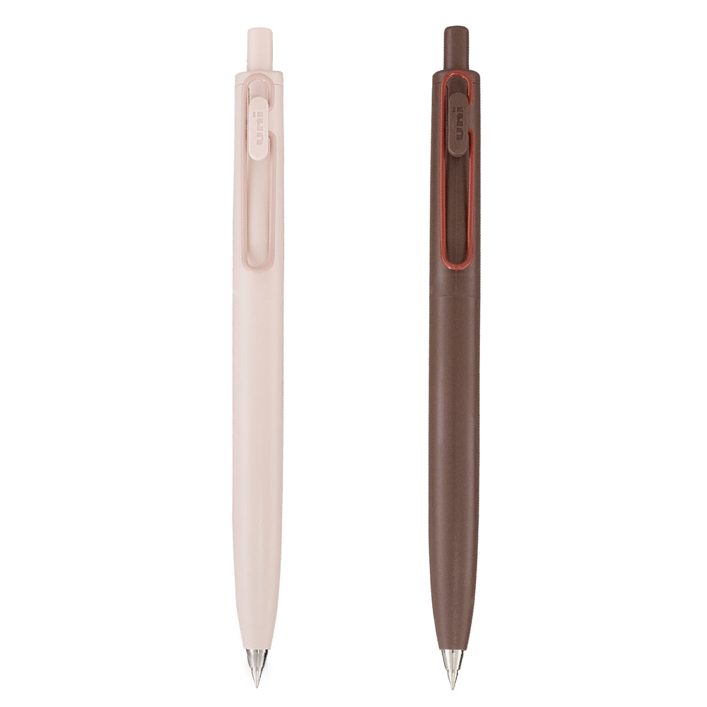 uniball One F, Gel Pen, 0.38mm, Black, 2 Count, Mariage Colors
