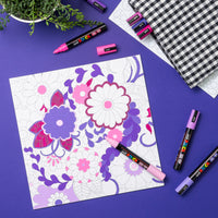 Coming Soon! uni® POSCA® Paint-By-Number Canvas Sets,  including 5M Markers