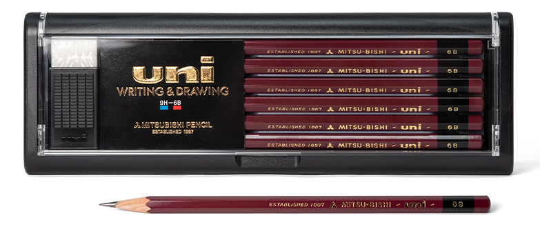 筆記具 hi-uni0.3 uniball™ Hi-uni Wooden Pencil - 12 pack