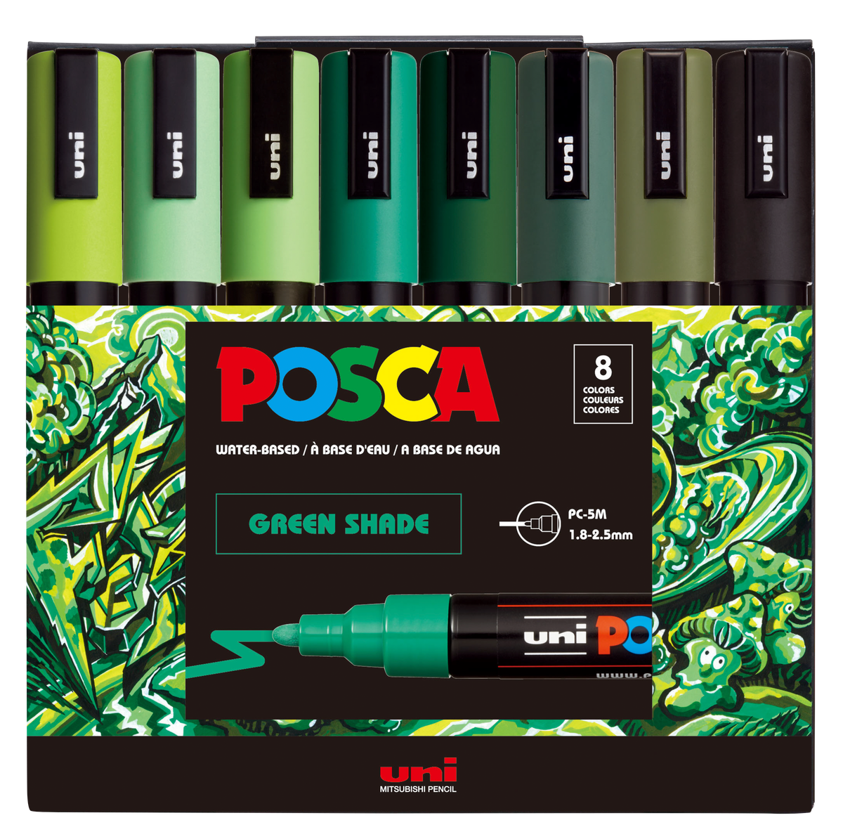 posca pens posca aqua green