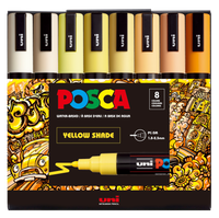 uni® POSCA® PC-5M, Yellow Shade Water-Based Paint Markers (8 Pack)