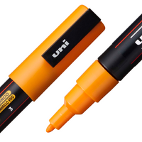 POSCA® PC-3M Water-Based Paint Markers, Fine Reversible Tip (0.9–1.3 mm), 15 Count Assorted Colors, PC3M15C, top and bottom detail image