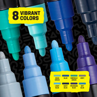 uni® POSCA® PC-5M, Cooltone Water-Based Paint Markers (8 Pack)