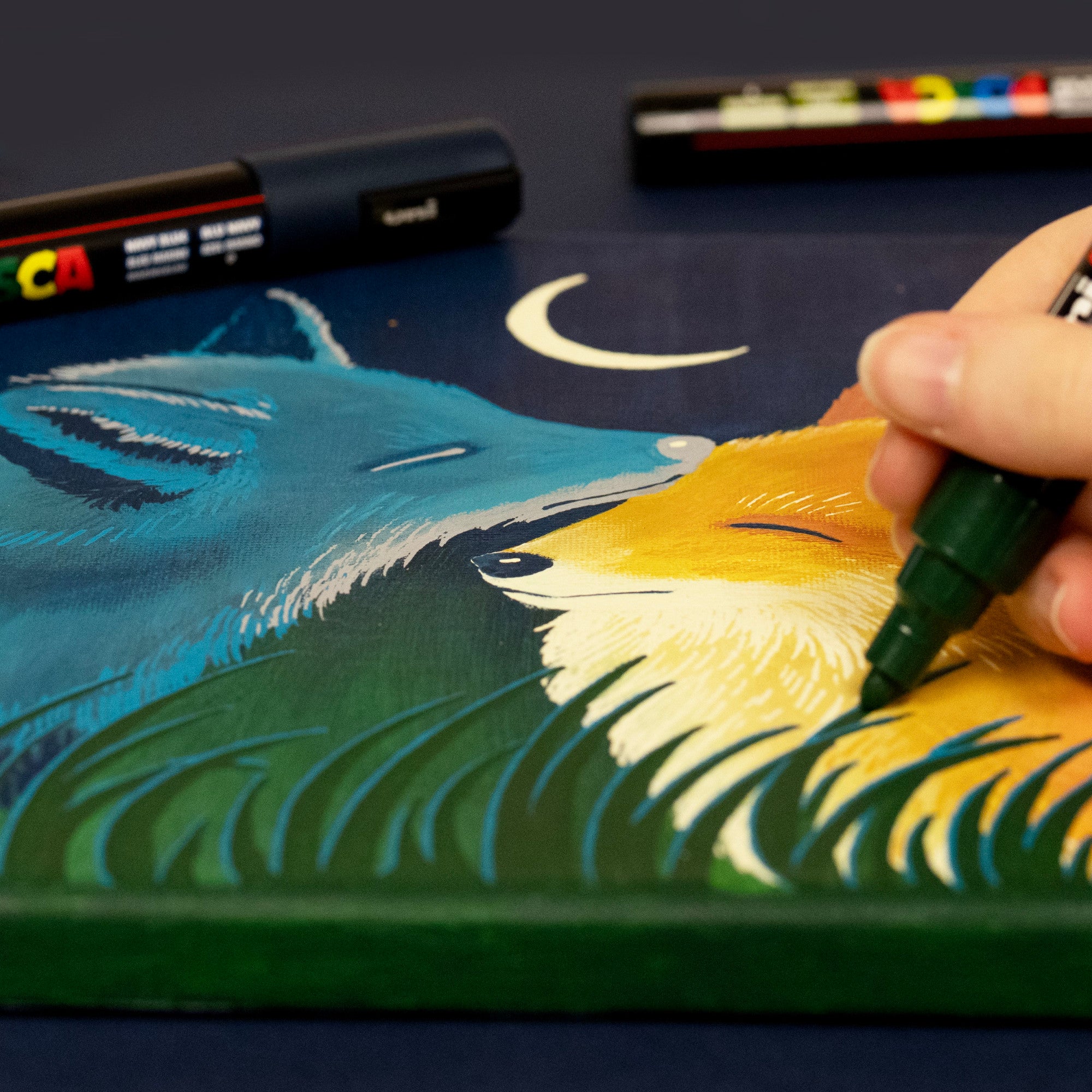 POSCA® PC-5M Water-Based Paint Markers, Medium Reversible Tip (1.8–2.5 mm), 8 Count Earth Tone Colors