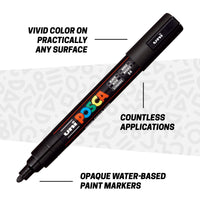 uni® POSCA® PC-5M, Monotone Water-Based Paint Markers (8 Pack)
