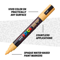 uni® POSCA® PC-5M, Warm Tones Water-Based Paint Markers (8 Pack)