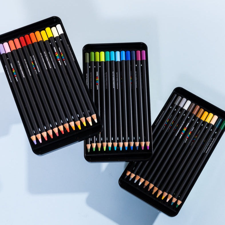 uni® POSCA® Oil-Based Colored Pencils (36 Pack)