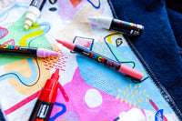 uni® POSCA® PC-5M Water-Based Paint Markers with Display Caddy