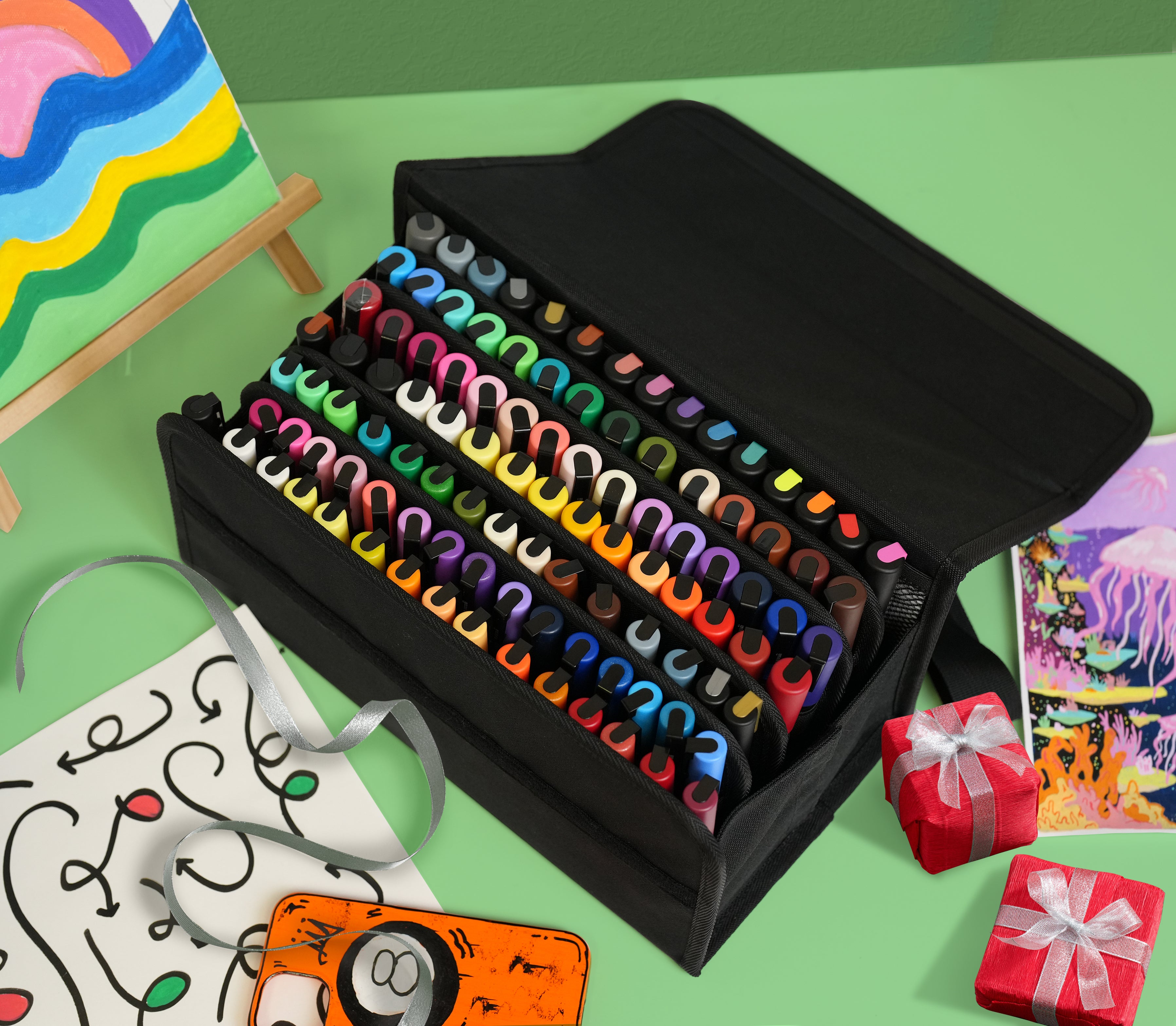 uni® POSCA® Exclusive Special Edition Set, 105 Count Kit including 3M