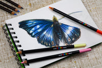 uni® POSCA® Colored Pencils, 4.0mm Lead, Assorted Set, 12 Count