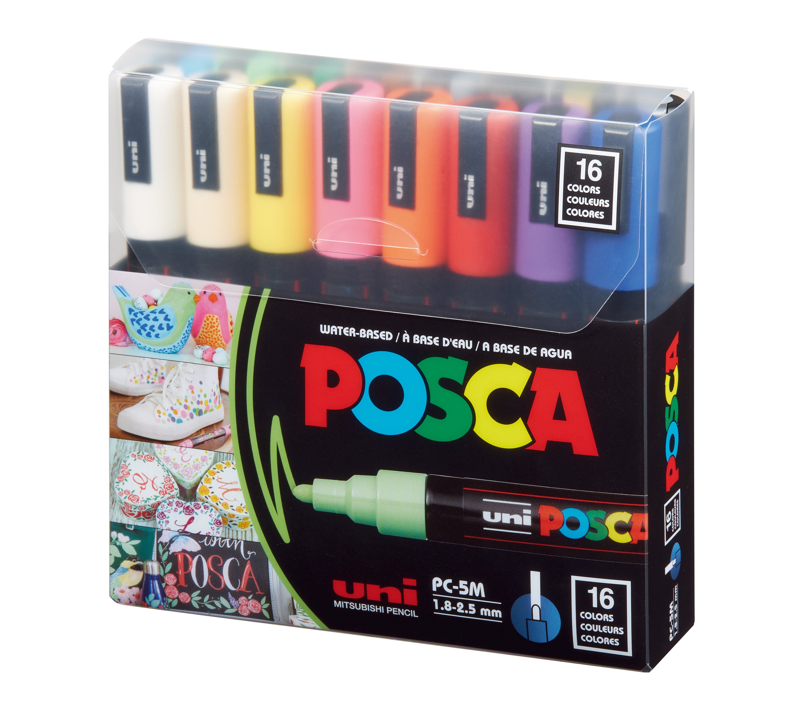 uni® POSCA® PC-5M Water-Based Paint Markers (8 Pack)