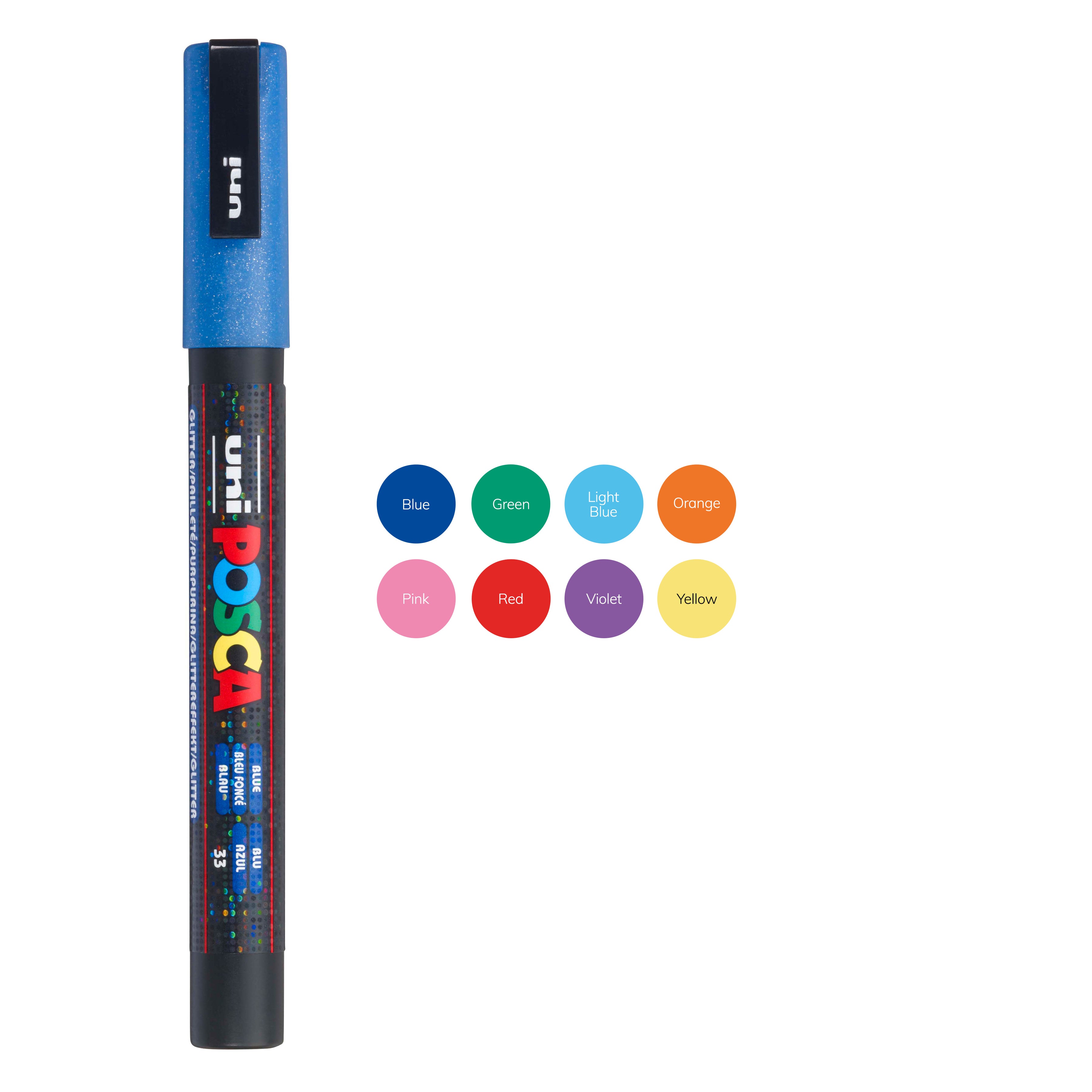 uni® POSCA® PC-3ML,  Water-Based Paint Markers (8 Pack)