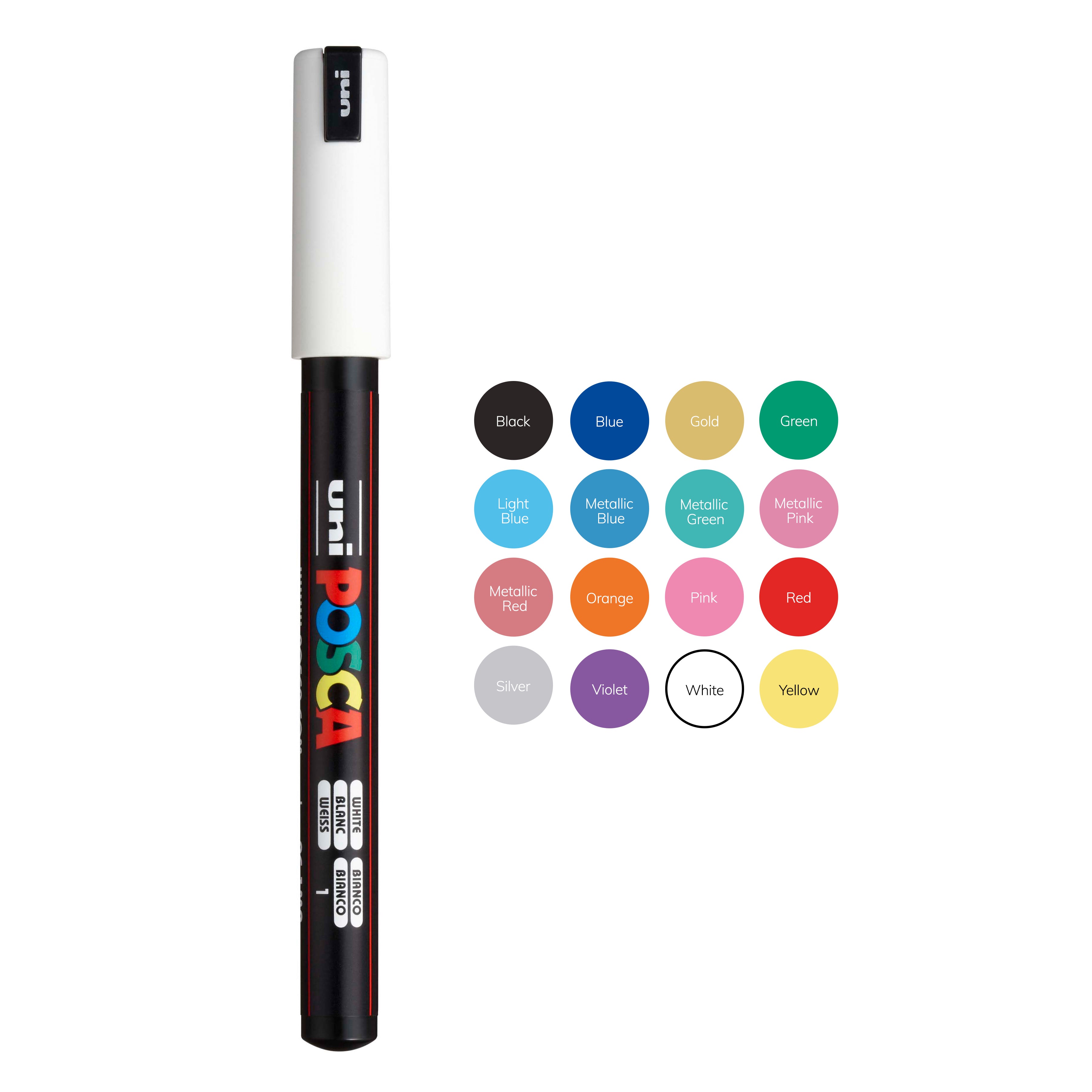 uni® POSCA® PC-1MR,  Soft Colors Water-Based Paint Markers (8 Pack)
