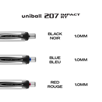 penne a impatto UV uni-ball 207, grassetto (1,0 mm), colori assortiti, 4 conteggi penne a impatto UV uni-ball 207, grassetto (1,0 mm), colori assortiti, 4 conteggi