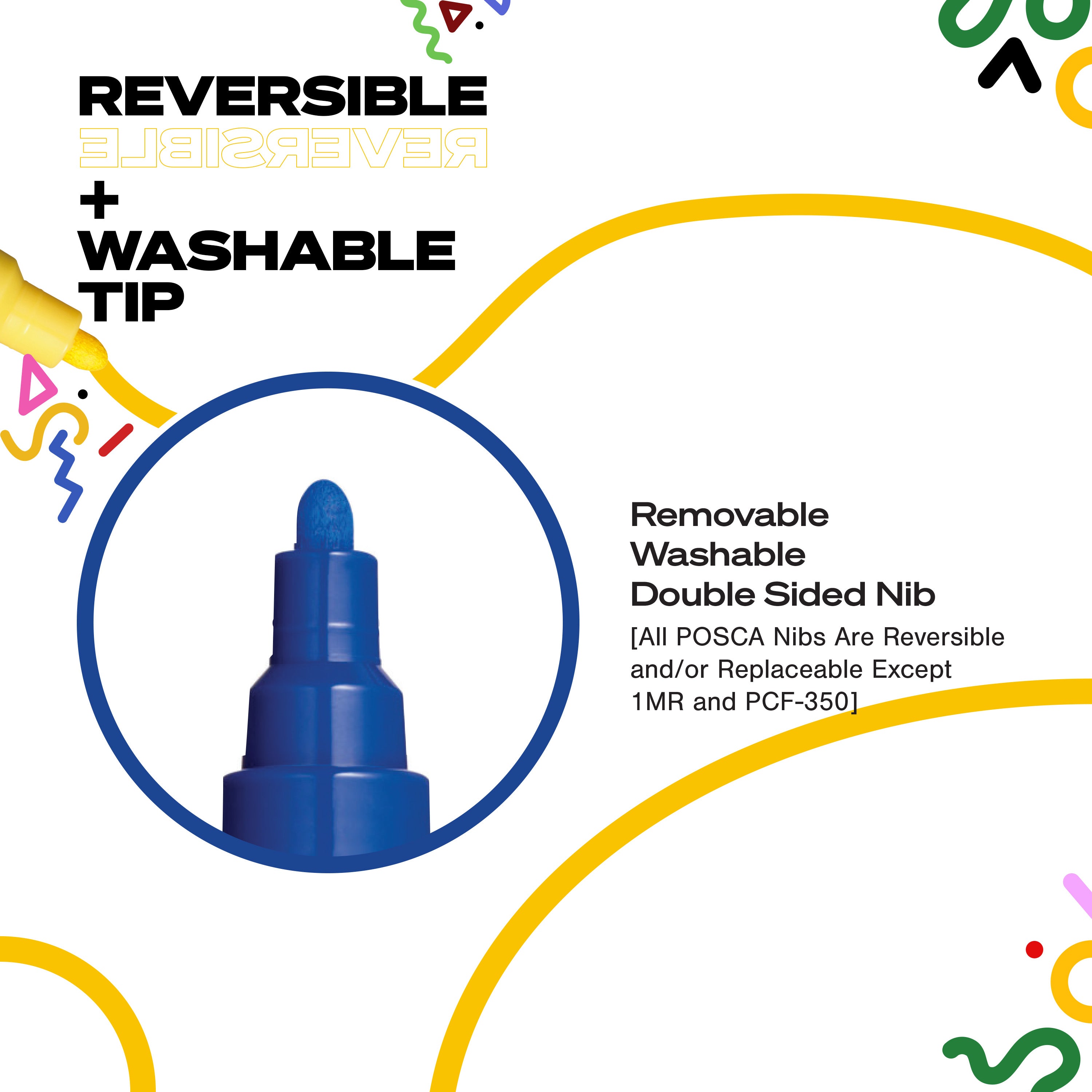 uni® POSCA® PC-1M, Water-Based Paint Markers (21 Pack)