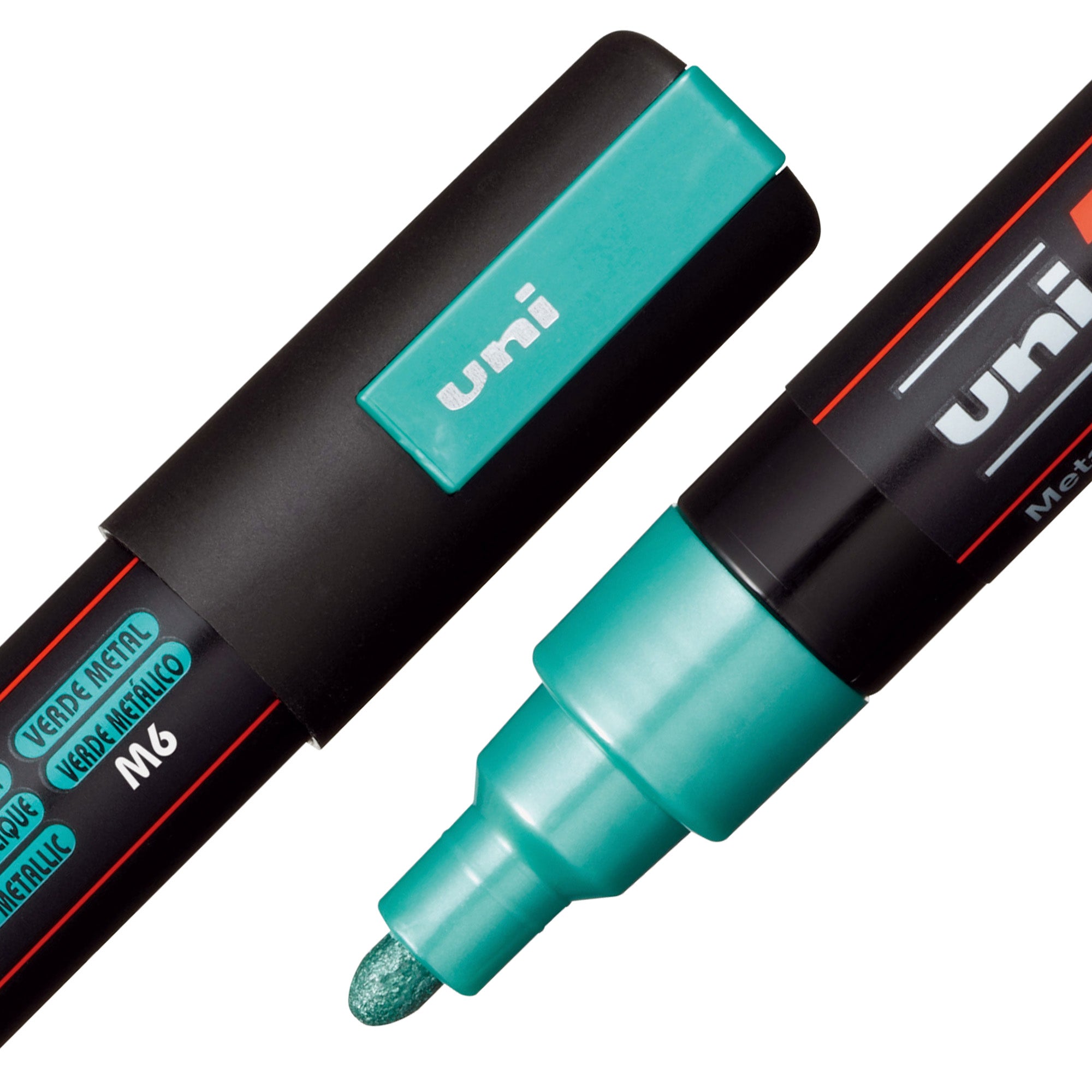 uni® POSCA® PC-5M, Metallic Water-Based Paint Markers (8 Pack)