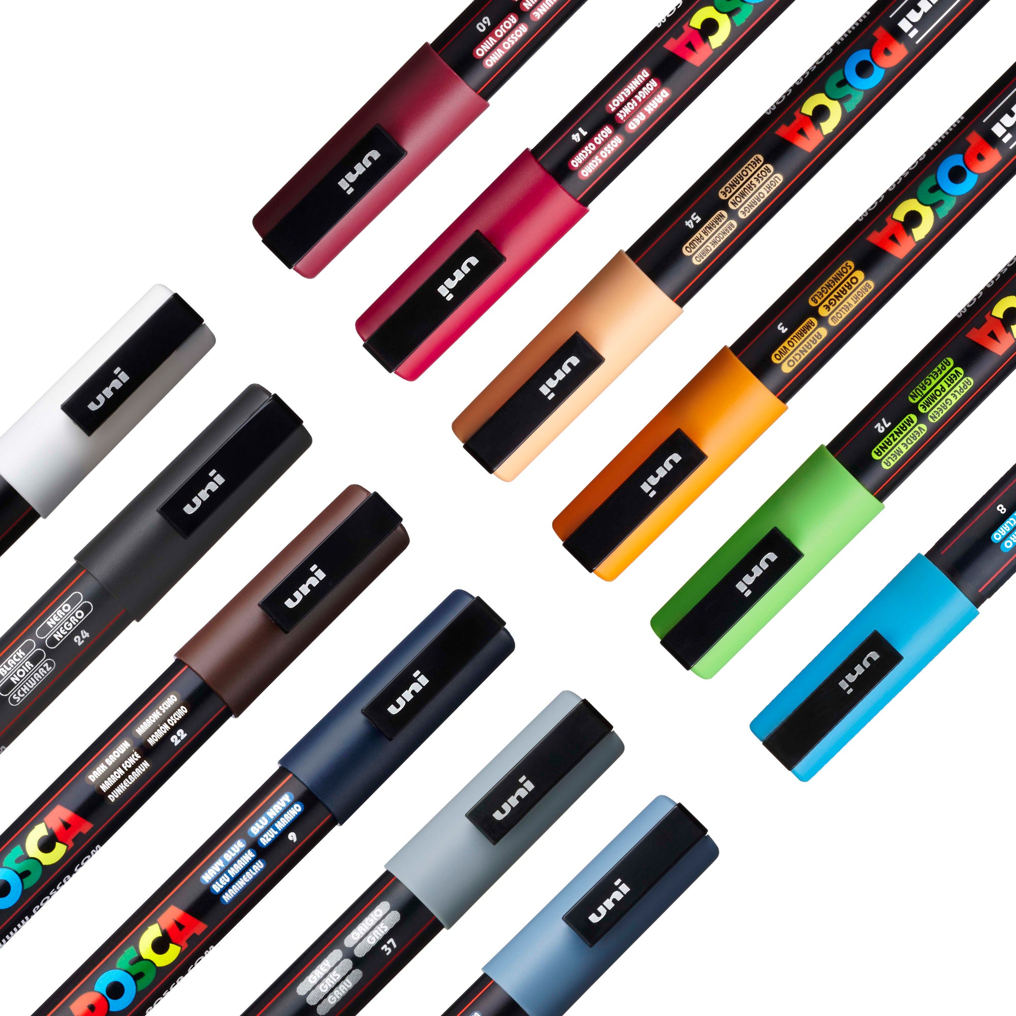 uni® POSCA® PC-3M, Water-Based Paint Markers (24 Pack)