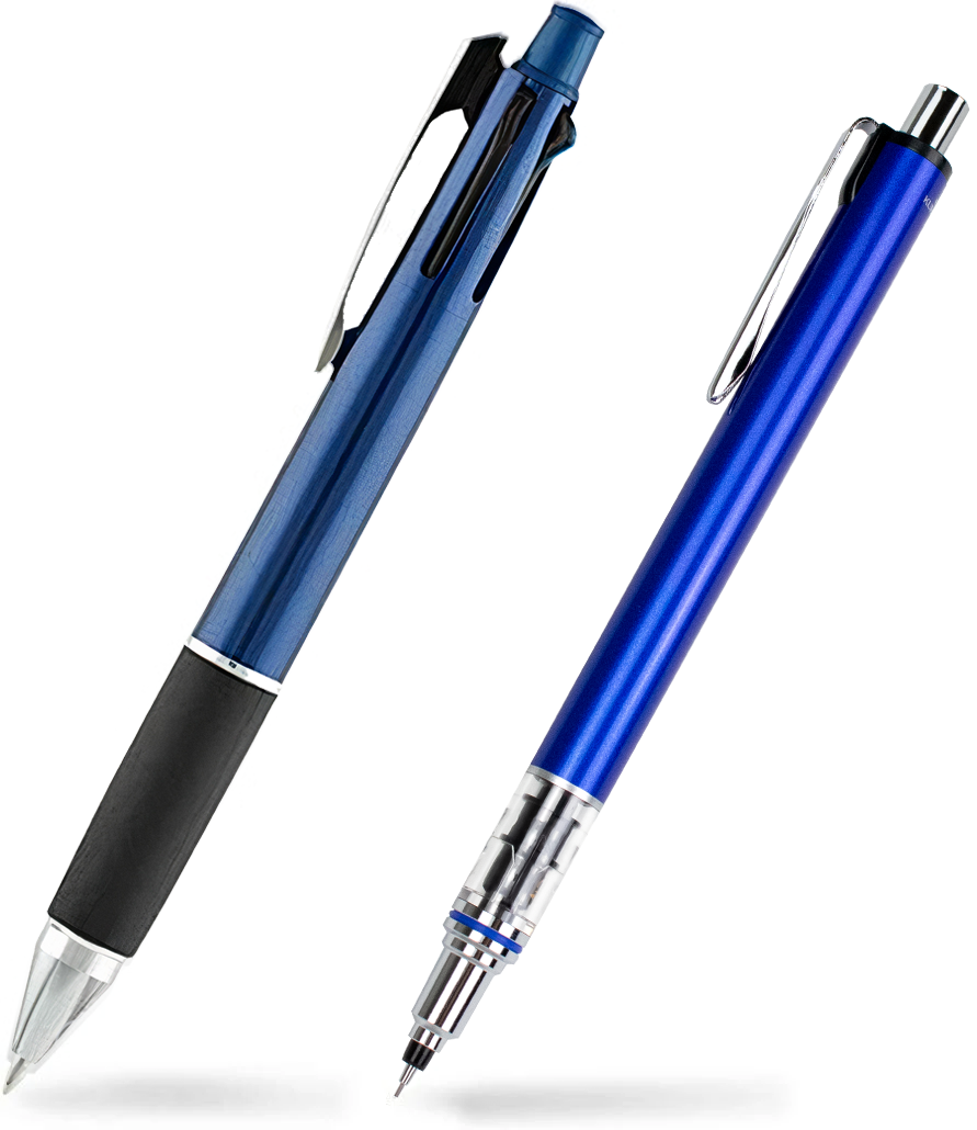 uniball™ JETSTREAM Prime 2&1 Ink Colors & 0.5mm Pencil Gift Set, Blue, B07G5KY6GR