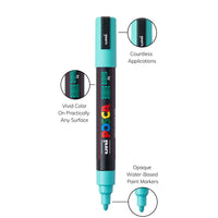 uni® POSCA® PC-5M, Water-Based Paint Markers (16 Pack)
