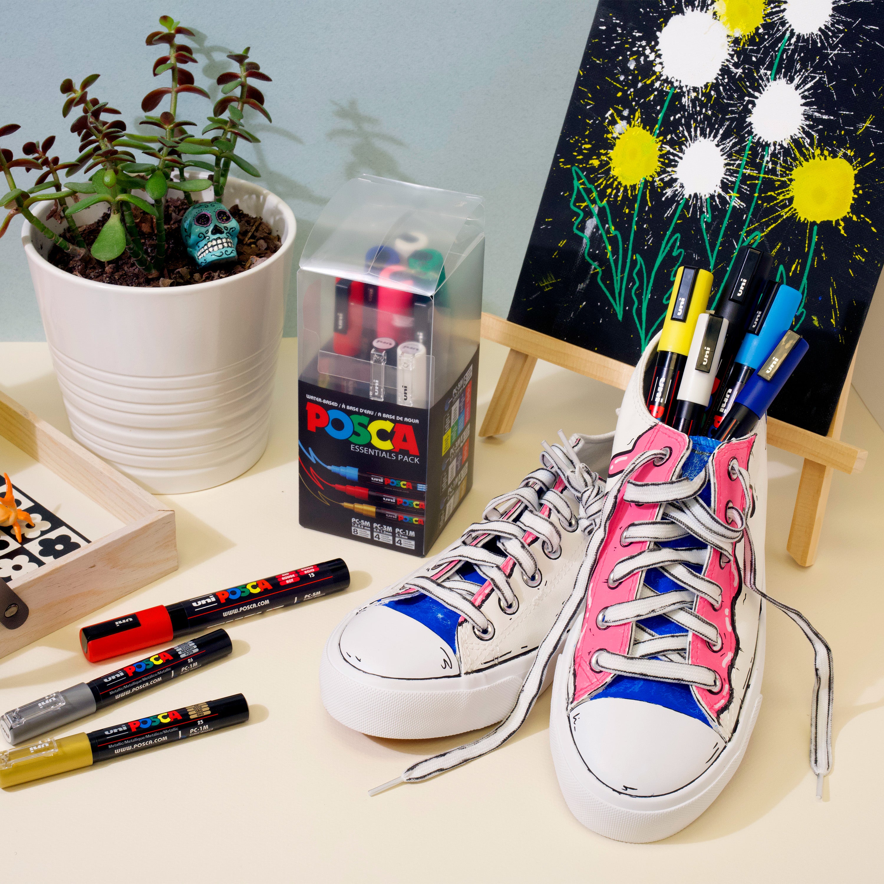uni® POSCA® Essential Pack Water-Based Paint Markers (16 Pack)