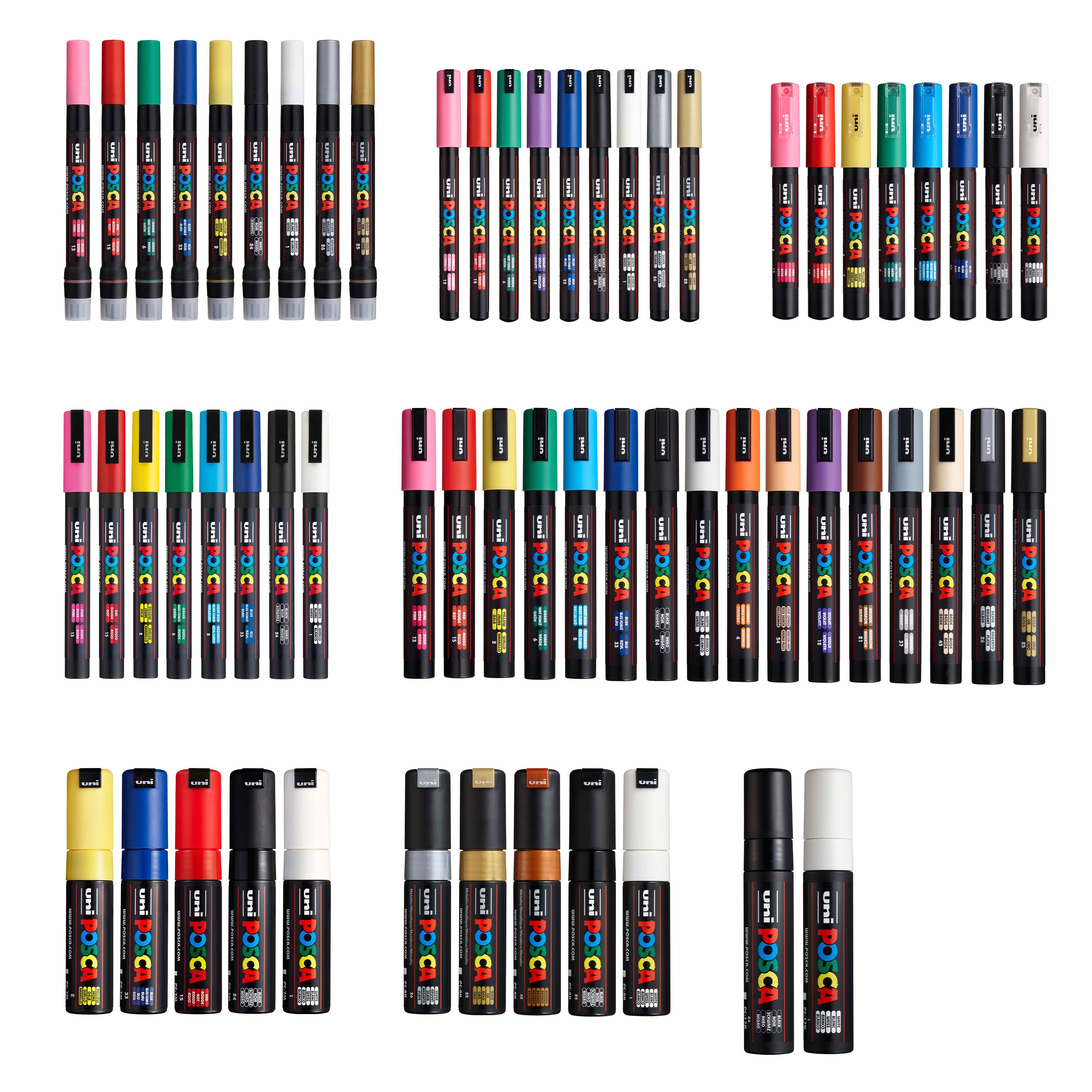 uni POSCA® Exclusive Special Edition Set (62 Pack)