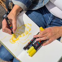 uni® POSCA® PC-5M, Yellow Shade Water-Based Paint Markers (8 Pack)