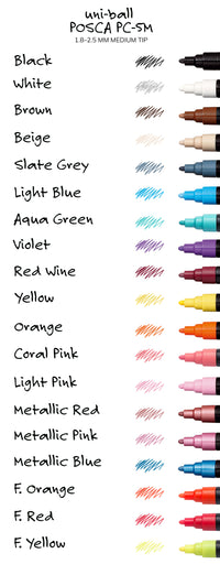 uni® POSCA® PC-5M, Water-Based Paint Markers (29 Pack)