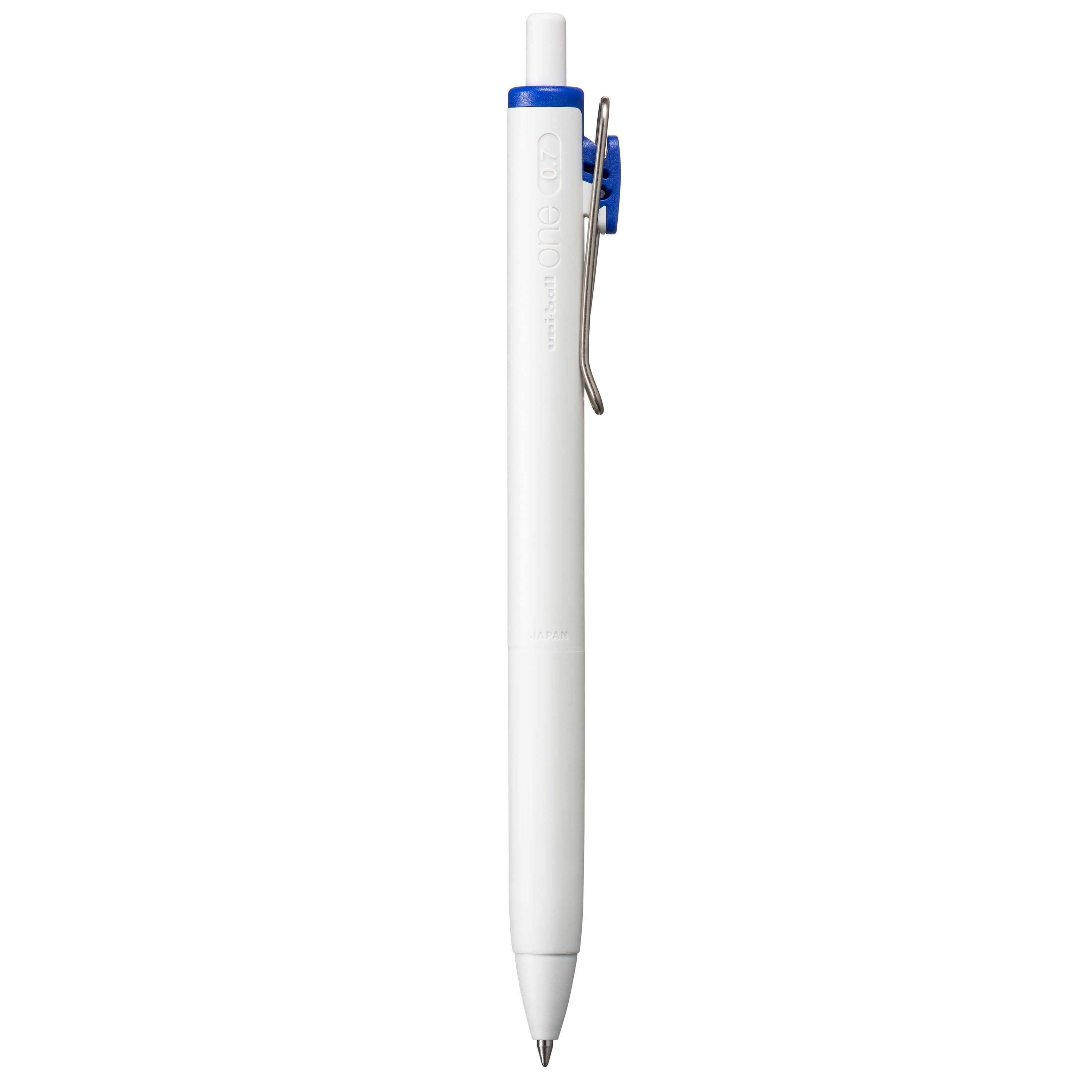 uniball™ one Retractable Gel Pens, Medium Point (0.7mm), Blue Ink, 5 Pack