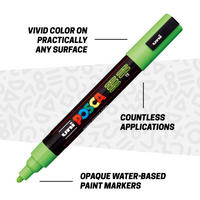 uni® POSCA® PC-5M Water-Based Paint Markers with Display Caddy