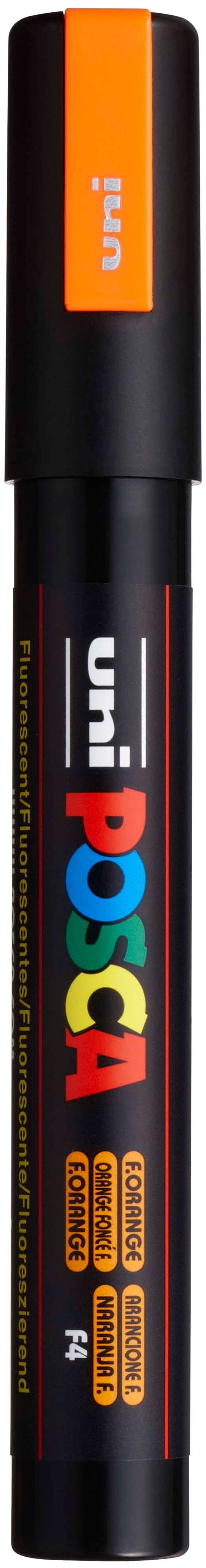 uni® POSCA® PC-5M, Neon Water-Based Paint Markers (4 Pack)