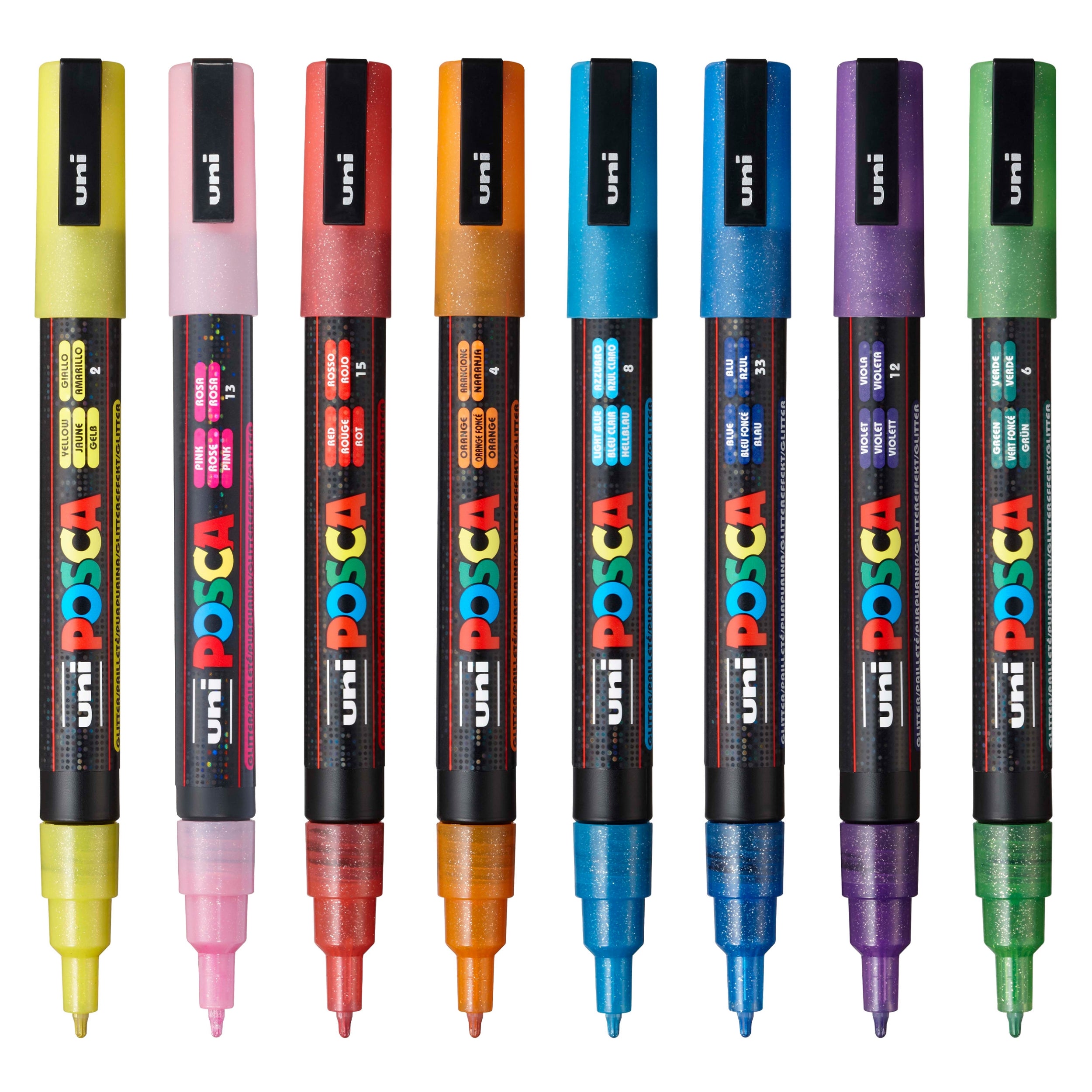 uni® POSCA® PC-3ML,  Water-Based Paint Markers (8 Pack)