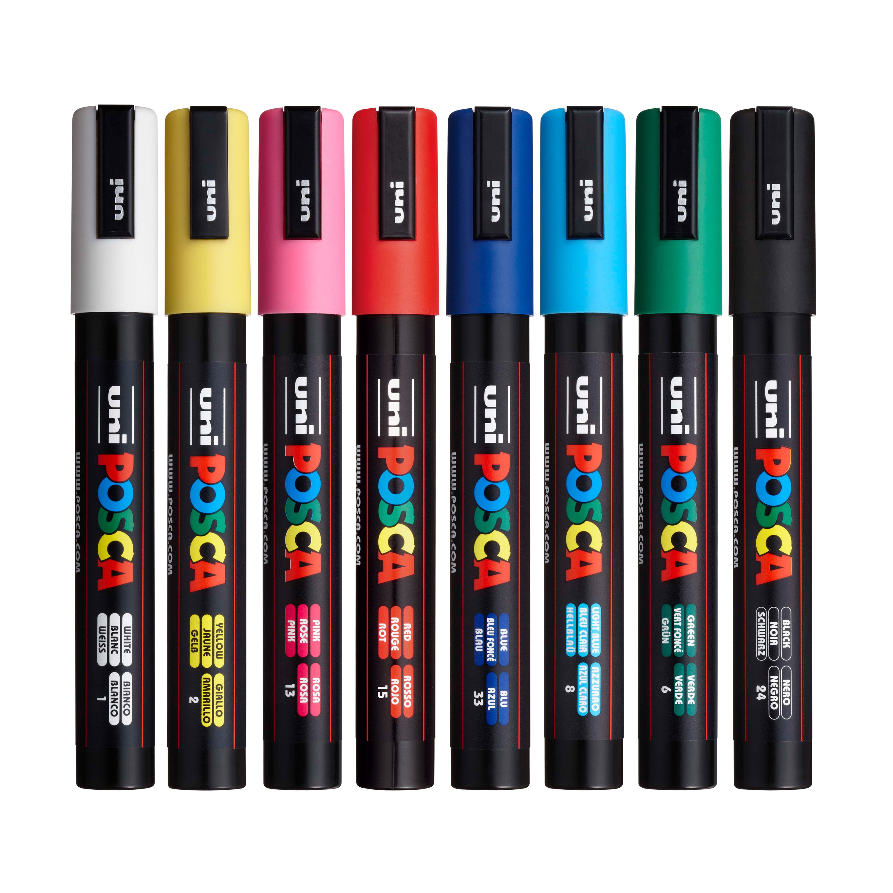 uni® POSCA® PC-5M Water-Based Paint Markers (8 Pack)