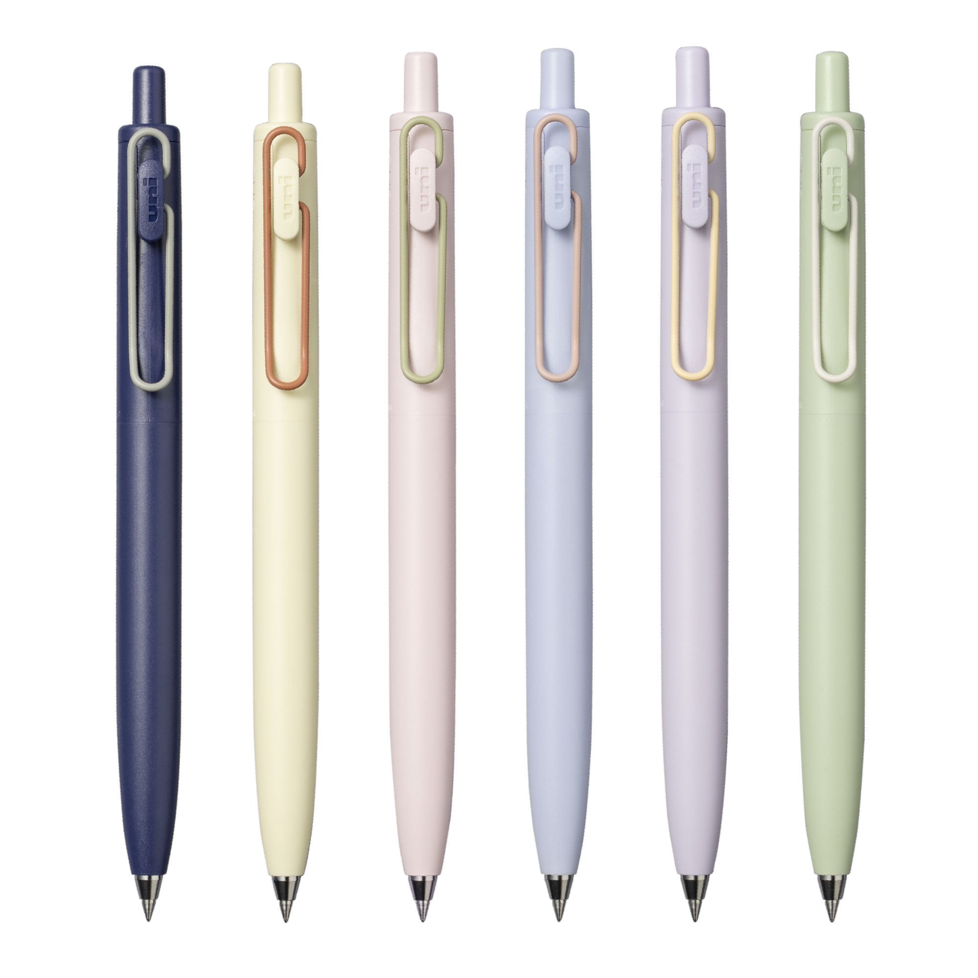 uniball one F モダンポップカラー uniball™ ONE F Retractable Gel Ink, Limited Edition Colored Clips
