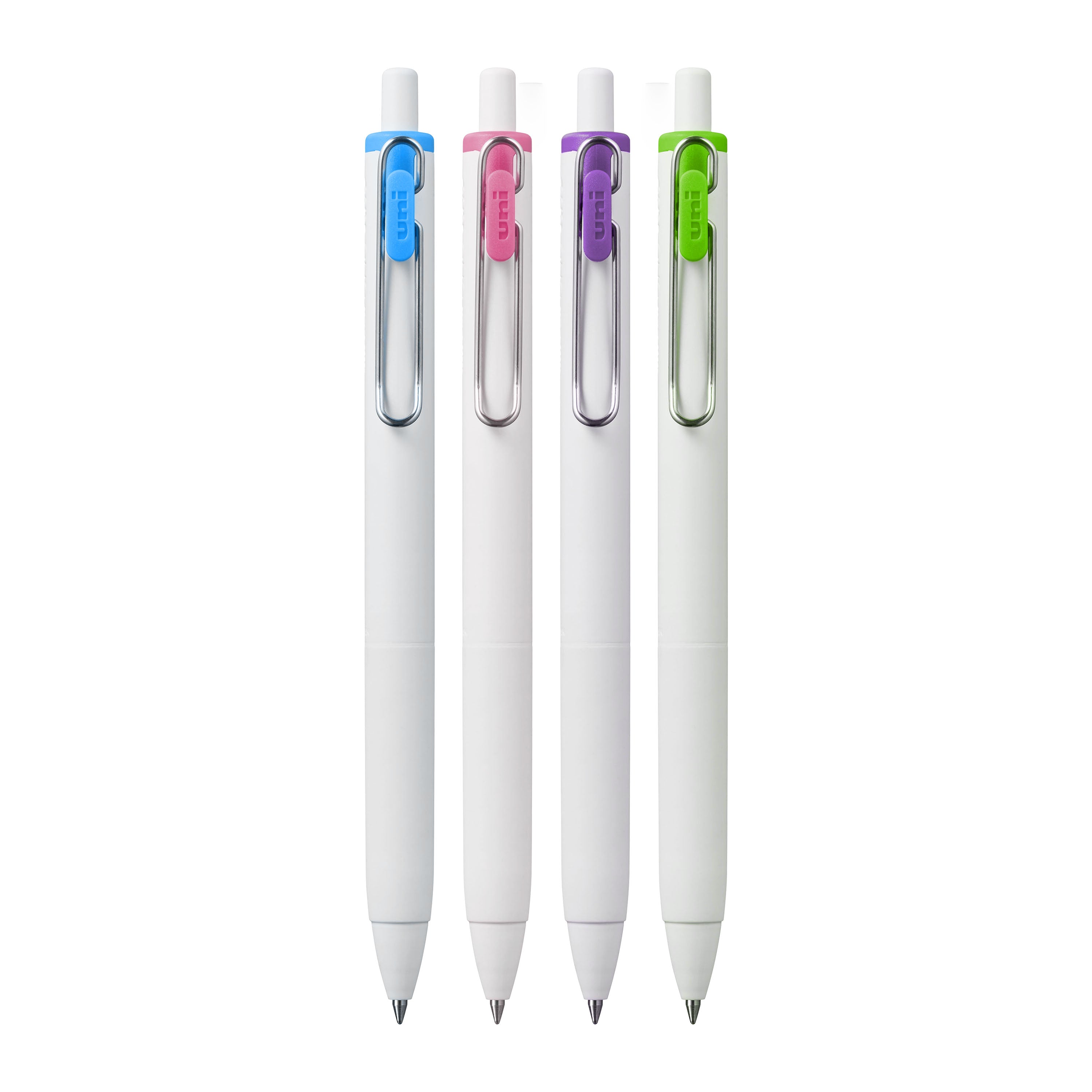 uniball™ one Retractable Gel Pens, Medium Point (0.7mm), Assorted Ink, 4 Pack